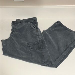 American Eagle Outfitters Charcoal Wide Leg Pants